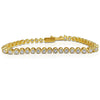 6.75 inch and 14k solid gold Tennis bracelet with 4.50 carats in Natural Diamond