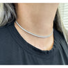 7.5 Carat Round Diamond Adjustable Choker Tennis Necklace 16-18"