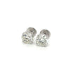 9mm 6CT TW. Lab Diamond CVD Round Diamond Screw Back 14k Stud Earrings