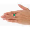 AGL Cert. 2.44 Carat No Oil Colombian Emerald & Trapezoid Diamond Ring