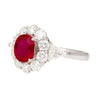 AGL Certified 1.76 Carat Burma Ruby Pigeon's Blood Red No Heat Classic Burma Ruby Ring