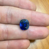 AGL Certified 5.75 Carat Burma No Heat Cushion Cut Blue Sapphire Loose Stone