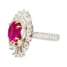 AGL Certified 9.55 Carat No Heat Burma Pink Sapphire Detachable Ring To Pendant