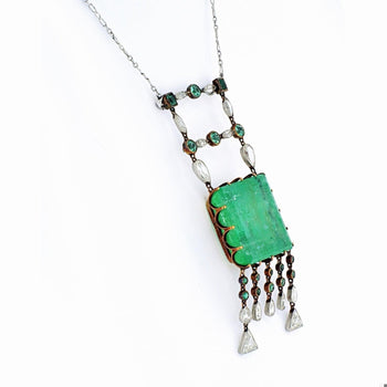 Alexey Denisov-Uralsky Signed Ural Mountain Emerald Pendant – Assay Jewelers