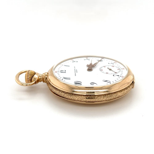 Antique Patek Philippe Pocket Watch 258729 in 18k Gold With Arabic Numerals