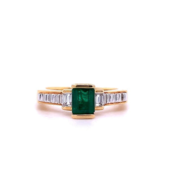 alt
Ring di fidanzamento Art Déco con smeraldo colombiano in oro 18k – Assay Jewelers