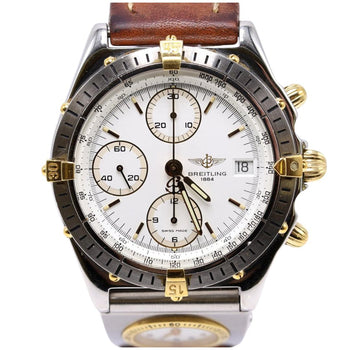 Breitling Chronomat UTC B13048 Two-Face 18k And Steel 39mm Watch – Assay Jewelers