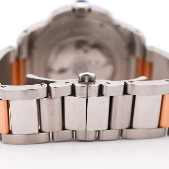 Cartier Calibre 3389 42mm Rose Gold Steel Automatic Watch Box and Papers