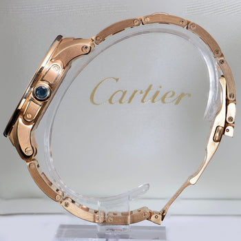 Cartier Calibre de Cartier W7100040 Chocolate Dial 18K Rose Gold Watch Full Set – Assay Jewelers
