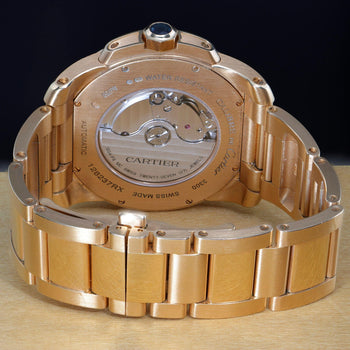Cartier Calibre de Cartier W7100040 Chocolate Dial 18K Rose Gold Watch Full Set – Assay Jewelers