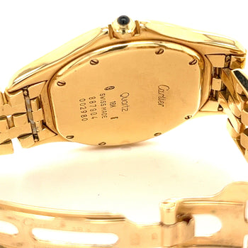 Cartier Cougar Midsize 18K Yellow Gold Unisex 33MM Watch ref. 887904 – Assay Jewelers