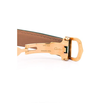 Cartier Must de Tank ref. 2415 Watch On Green/Black Leather With Box & Papers – Assay Jewelers