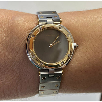 Orologio Cartier Santos Ronde da donna al quarzo 27 mm bicolore – Assay Jewelers