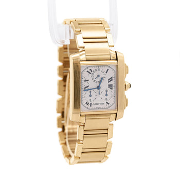 Cartier Tank Française 1830 Chronograph 18K Gold Watch – Assay Jewelers