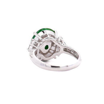 Certified Untreated 8.14 Carat Jadeite Jade A Fei Cui Platinum Ring – Assay Jewelers