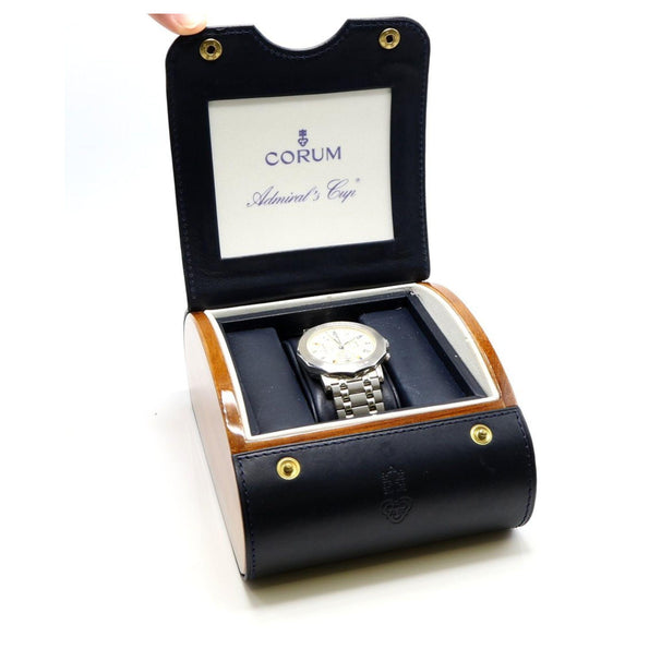Corum Admirals Cup Stainless Steel Cream Dial Chronograph 39mm Automatic Watch