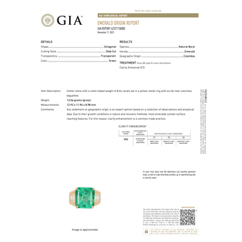 GIA 8.64 Ct Colombian Emerald & Diamond Men's Ring 18K Gold – Assay Jewelers