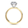 GIA Cert 2.54 Carat E/VS1 Lab Grown Diamond Two Tone Solitaire Engagement Ring