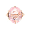 GIA Cert. 8.5 Carat Morganite & Diamond 18k Rose Gold Cocktail Jacket Ring
