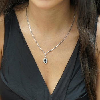 GIA Certified 0.61 Carat Marquise Alexandrite Diamond Platinum Drop Necklace – Assay Jewelers