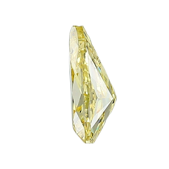 GIA Certified 0.81 Carat Fancy Vivid Yellow Pear Cut Loose Natural Diamond