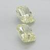 GIA Certified 10.52 Carat Fancy Light Yellow Radiant Cut Diamond Pair Loose