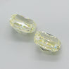 GIA Certified 10.52 Carat Fancy Light Yellow Radiant Cut Diamond Pair Loose