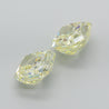 GIA Certified 10.52 Carat Fancy Light Yellow Radiant Cut Diamond Pair Loose