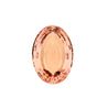 GIA Certified 176 Carat Oval Morganite East West Bezel Pendant Necklace