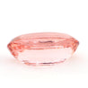 GIA Certified 176 Carat Oval Morganite East West Bezel Pendant Necklace