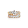 GIA Certified 1.5 Carat H/I2 Diamond 2 Piece Engagement & Wedding Ring Set