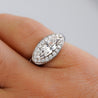 GIA Certified 1.5 Carat Marquise Cut E/VS2 Diamond Horizontal Set Mens Pinky Ring