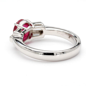 GIA Certified 2 Carat Pigeon Blood Burma Ruby Platinum Ring – Assay Jewelers