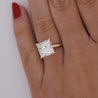 GIA Certified 5.13 Carat Princess Cut M/SI2 Diamond Solitaire Engagement Ring