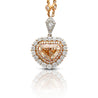 GIA Certify 5.78ct Color Shield Cut Diamond Pendant Necklace