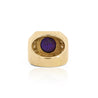 GIA Certified 7.6 Carat Color Change Star Sapphire & Diamond 14K Gold Men's Ring