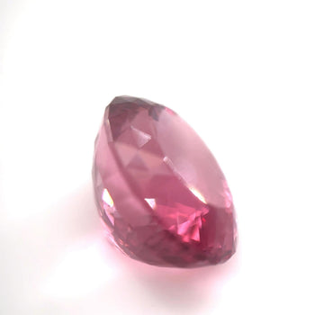 Bague en platine avec spinelle rose de 7,60 carats et diamants, certifiée GIA, non chauffée – Assay Jewelers