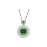 GIA Certified 8.58 Carat Demantoid Pendant Necklace in 18K White Gold