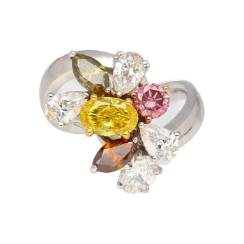 GIA & IGI Certified 3 Carat Natural Fancy Color Diamond Ring Platinum & 18K Gold – Assay Jewelers