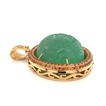 GIA certified 250 Carat Colombian Emerald Pendant in 18k Rose Gold – Assay Jewelers