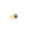 GRS Certified 13.89 Carat Chrysoberyl Cats Eye Mens 18K Yellow Gold Ring