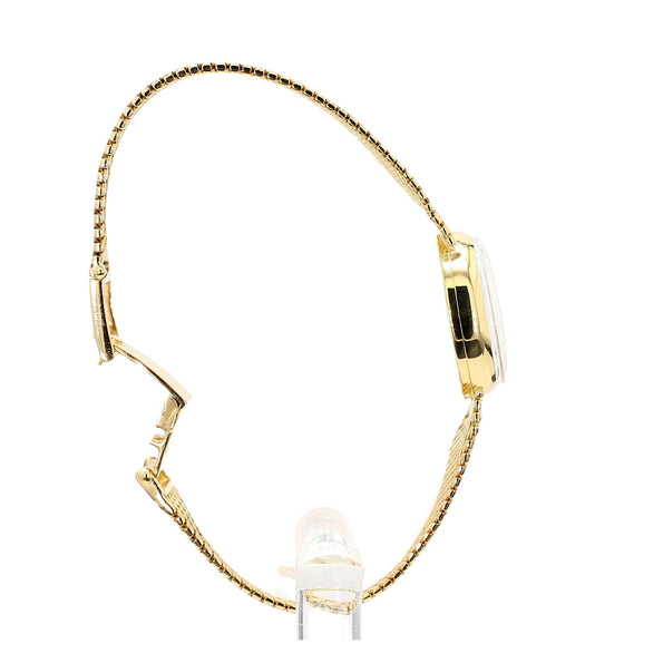 Gübelin 18K Gold Champagne Dial Mesh Bracelet Ladies Watch
