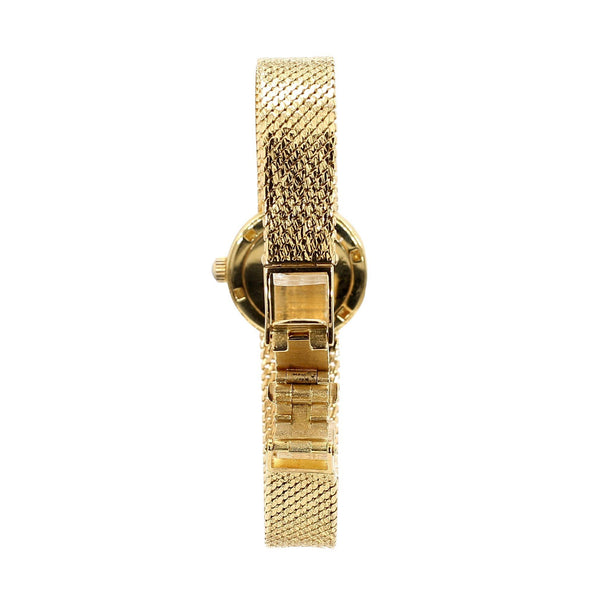 Gübelin 18K Gold Champagne Dial Mesh Bracelet Ladies Watch