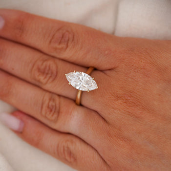 IGI Cert. 3 Carat Marquise Lab Diamond Hidden Halo Engagement Ring – Assay Jewelers