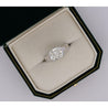 IGI Certified 3.46 Carat Lab Grown Cushion Cut Diamond East West Solitaire Ring