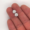 IGI Certified 6 Carat TW Lab Grown Diamond 14K Martini Stud Earrings