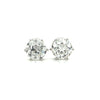 IGI Certified 6.06 Carat Total Old European Cut CVD Lab Grown Diamond 6-prong Stud Earring