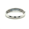 Invisible Set 19 Carat Square Cut Blue Sapphire and Diamond Bangle in 14K White Gold