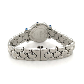 Montre Corum pour femme, cadran en nacre et boîtier en forme de cœur serti de diamants – Assay Jewelers