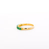 Natural 1/2 Carat Emerald Wedding Band Ring in 14K Gold